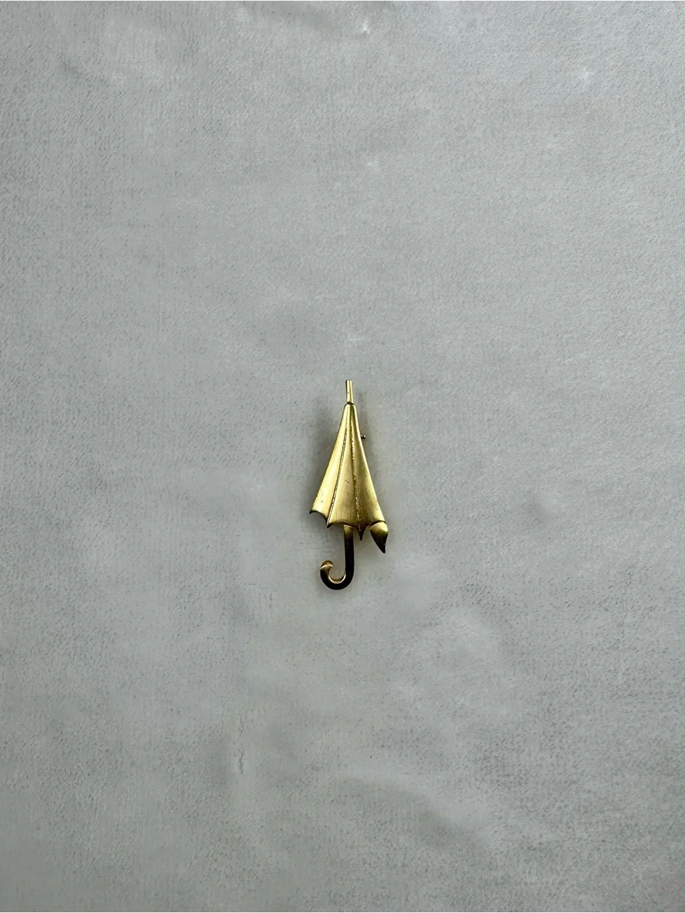 Gold Umbrella Brooch Pin
